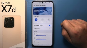 Honor X7D - How to Turn On/Off Ringtone Vibrations