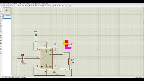 555 Timer Simulation in Proteus