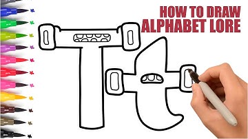 How To Draw Alphabet Lore Step By Step | Big And Small Alphabet Lore T | Easy Drawing For Kids