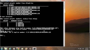 How to drop a redolog member & group in Oracle 10g, 11g, 12c