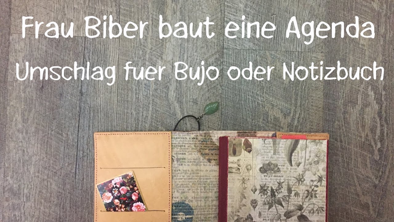 Frau Biber baut eine Planer Agenda | Planertasche | Planerhülle für Notizbuch und BuJo