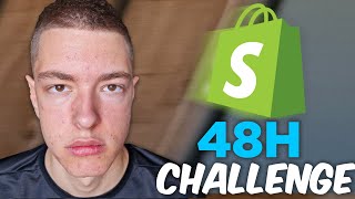 I Tried Shopify Dropshipping For 48H (Realistic Results)