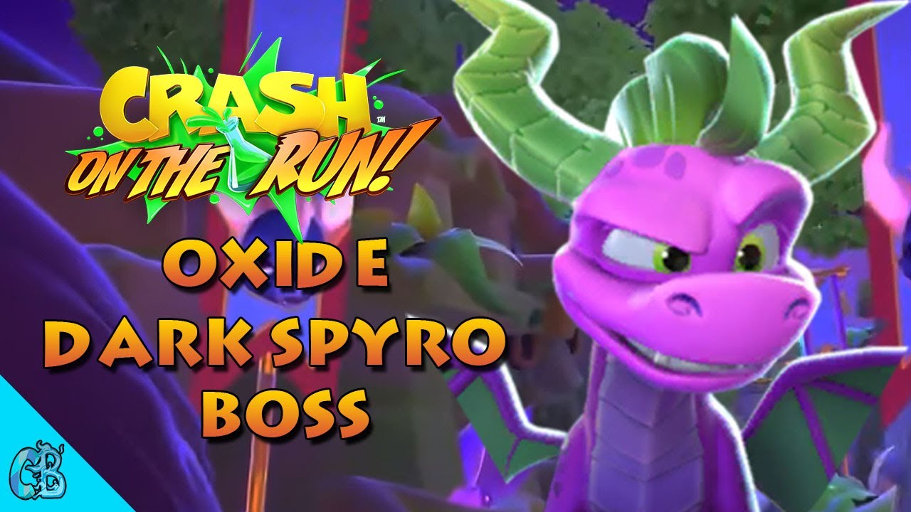 Crash Bandicoot: On The Run - Oxide Dark Spyro Boss 