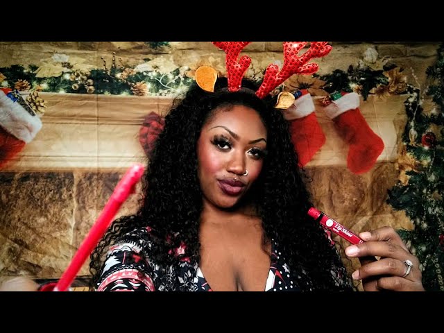 ASMR| Bestie Does Your Makeup At A Christmas Party 🎀🎄 Personal Attention Roleplay