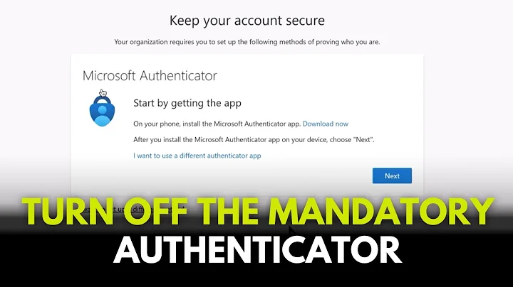 Microsoft 365   Easy Steps to Turn Off the Mandatory Authenticator
