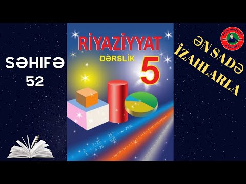 5-ci sinif riyaziyyat səh.52  ||  //  Rauf Mirzəyev