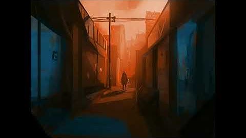 The Street Digital Painting Environment - Procreate Timelapse