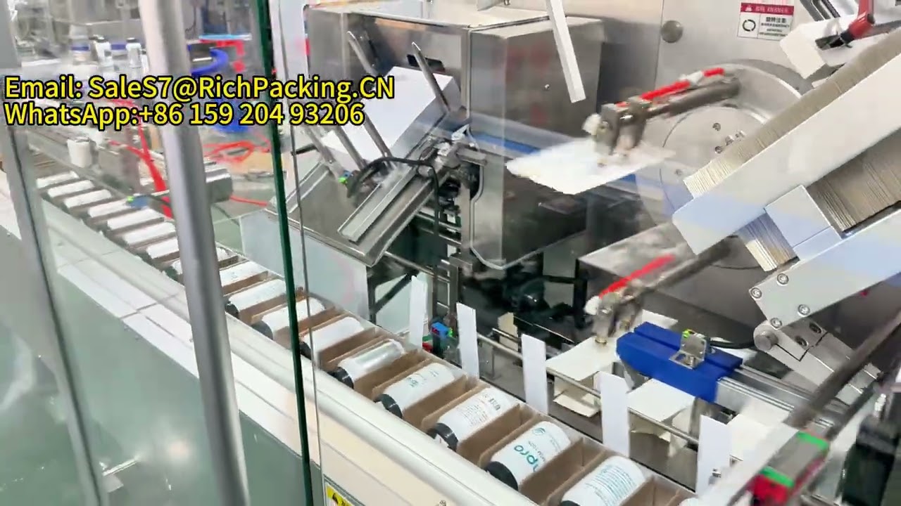 RQ-ZH-130W carton package machine with Nordson cartoning sealing machine