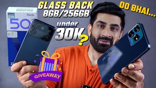 This Phone Comes Under 30K With Glass Back,8/256GB,FHD+ Display ft. ZTE Blade V50 Design |Giveaway