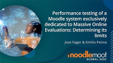 Performance Testing of a Moodle system for Massive Online Evaluations | MoodleMoot Global 2022