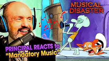 School Principal Reacts - SpongeBob SquarePants S13E19 - "Mandatory Music" Reaction Video