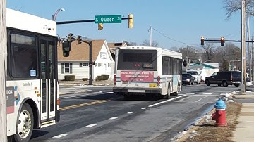 A Parade Of Gillig Advantages Operated By DART First State Delaware Transit Corporation Exiting The