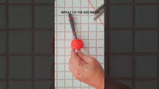How to Wind Center Pull Yarn Ball Using a Pen #crochet #crochettip