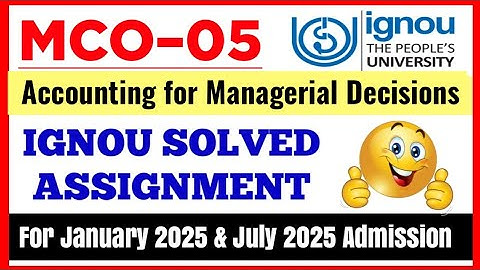 IGNOU MCO-05 Solved Assignment 2025| MCO-05 Solved Assignment January 2025 & July 2025 Session_Ignou