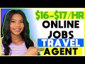 🌴 *NOW HIRING* $16-$17 HOURLY Travel Reservation Agent Online Work-From-Home Job! NO Experience! image