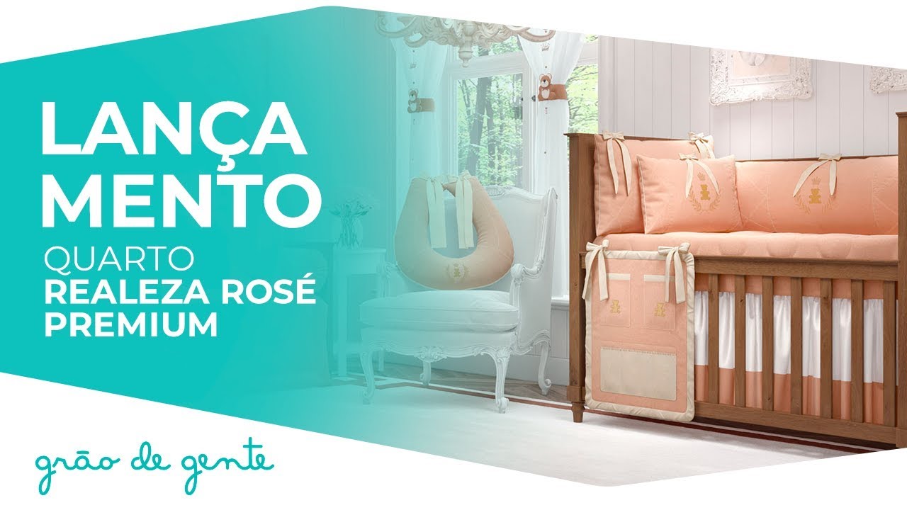 Quarto de Bebê Realeza Rosé Premium - Grão de Gente gravidez medicina