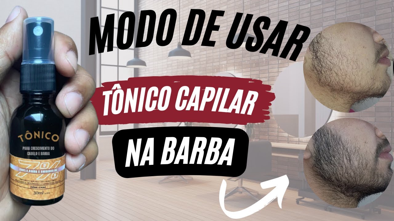 MODO DE USAR TÔNICO CAPILAR NA BARBA 7% ( MinoxTurbo) (Passo a passo )