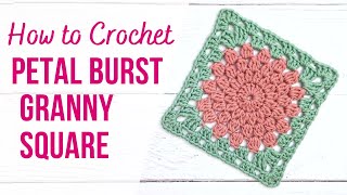 How to Crochet a Petal Burst Granny Square | Step by Step | US Terms by Adore Crea Crochet 11,727 views 7 months ago 24 minutes