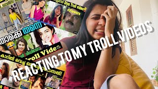 Reacting to my troll videos | Diya Krishna | Ozy Talkies | Troll Videos