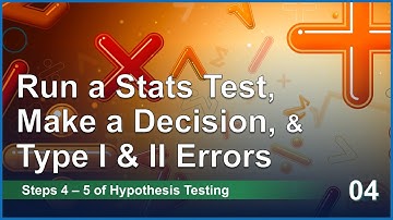 Making a Decision about a Hypothesis Test & Avoiding Type I & II Errors (Steps 4-5) (Week 14D)