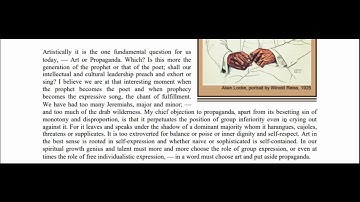 Art or Propaganda - Reading