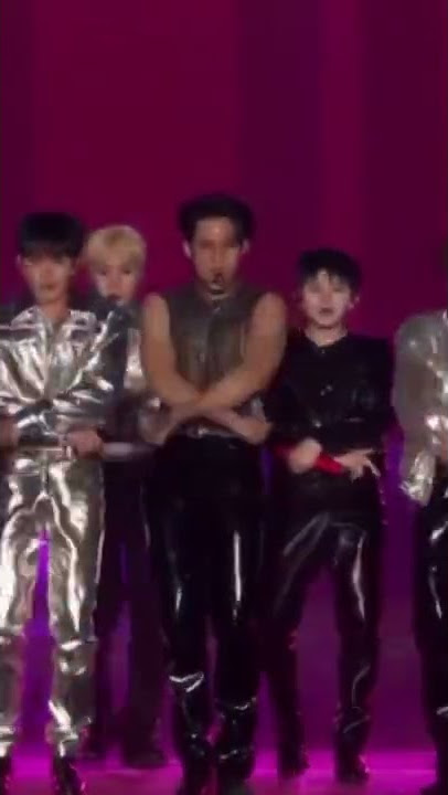 kim mingyu takes off his jacket during the 24h song concert #seventeen #concert #mingyu