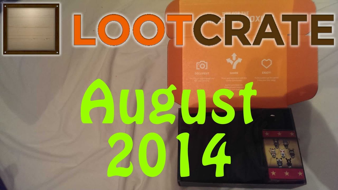 Loot Crate August 2014 Unboxing w/ BellamyCraft