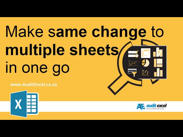Changing all sheets with the identical change in Excel - YouTube Changing all sheets with the identical change in Excel - YouTube