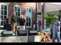 Mayor Barrett Stevens welcomes people to car show