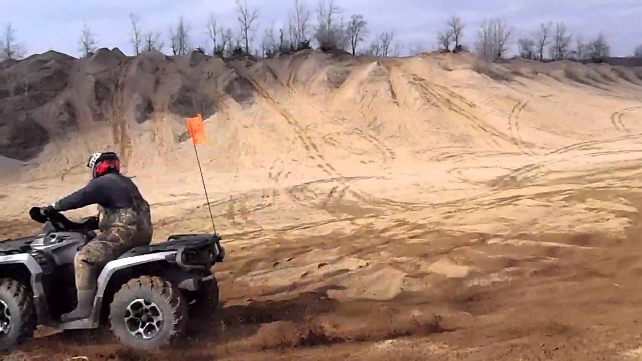 Can-am outlander 800 vs Yamaha Raptor 660 - YouTube