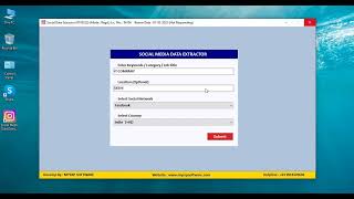 Social Media Data Extractor screenshot 1