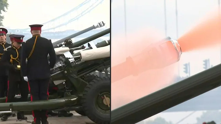 Ceremonial 96-gun salute fired in memory of Queen ...