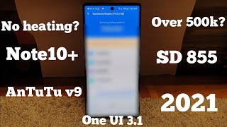 GALAXY NOTE10+ ANTUTU BENCHMARK V9 (2021) THROOTLING TEST SNAPDRAGON 855