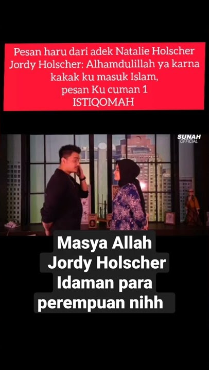 pesan haru adek Natalie Holscher #viral #shorts #nathalieholscher #jordyramadhan #sule #adzam