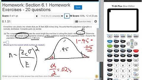 Dr  Swiersz Video Solving Section 6 1 Homework Exercises #17 Through #20   20170703 Stats