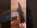 Taking on the challenge to sharpen an obsidian knife with tumbler rolling sharpener