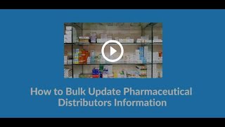 Retail Software: How to Bulk Update Pharmaceutical Distributors Information screenshot 4