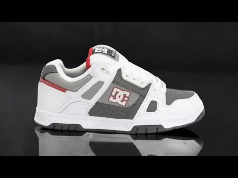 Чоловічі білі кросівки з великими шнурками хайтопи DC STAG 320188-XWSS від американського бренду