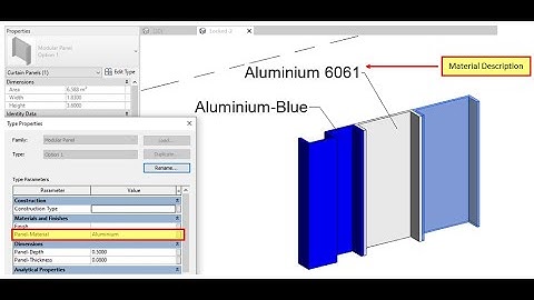 Modular Construction 4, Material as a Parameter, Revit