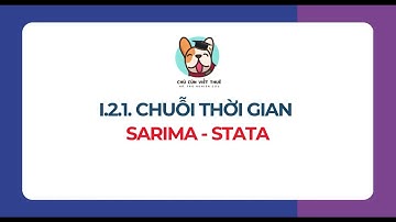 I.2.1 - Chuỗi thời gian - SARIMA - STATA: Mô hình SARIMA trên STATA