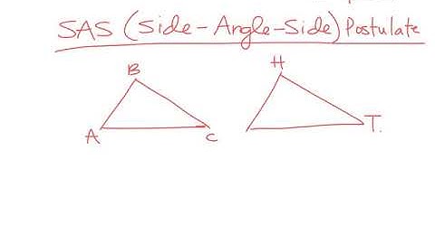 Geom 4.2 triangle congruence by SSS and SAS