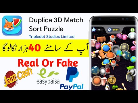 Duplica 3D Match Sort Puzzle | Duplica 3D Match App Real Or Fake | Duplica 3D Match payment proof