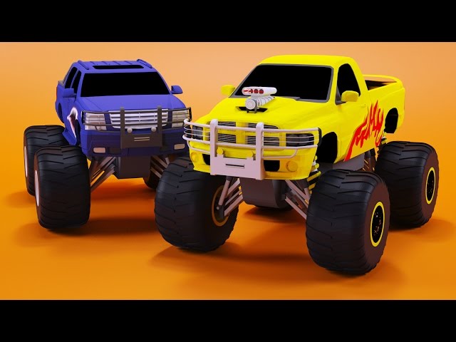 Monster Pickup Truck Cartoon