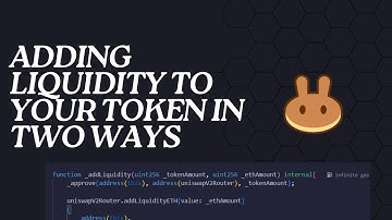 ERC-20 ADD LIQUIDITY || ADDING LIQUIDITY TO YOUR TOKEN IN TWO WAYS - BEGINNERS GUIDE