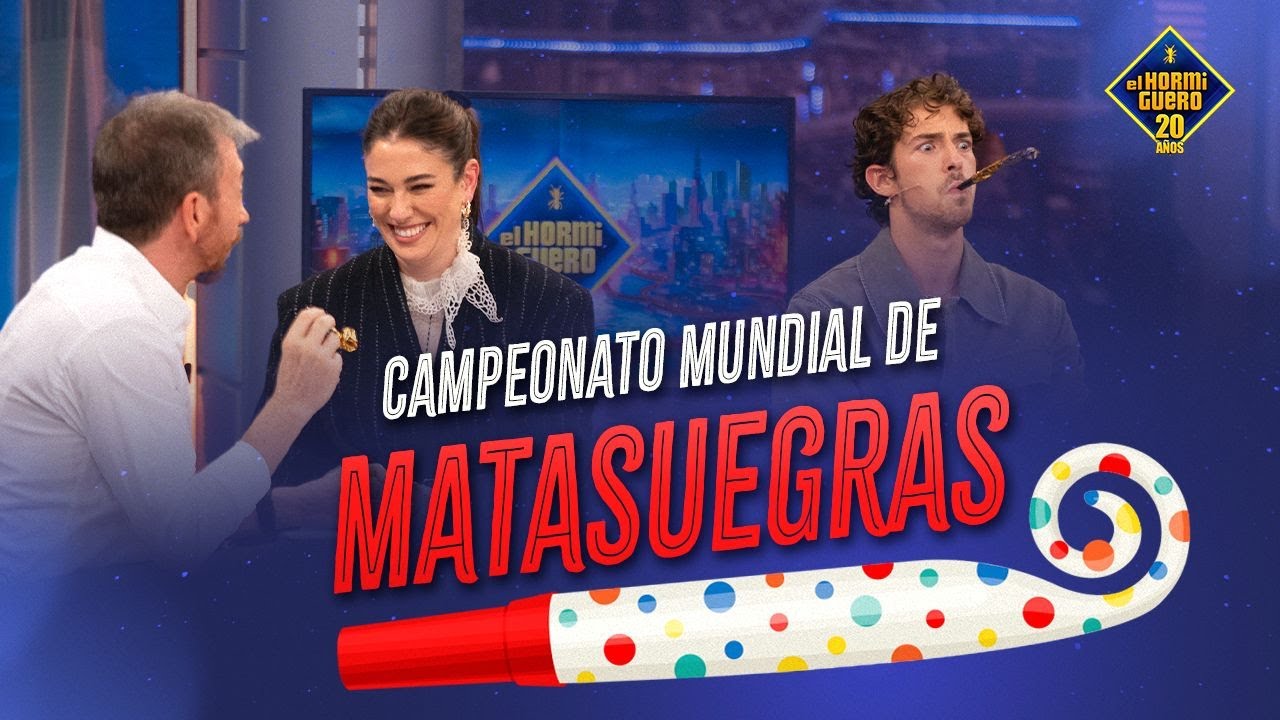 Blanca Suárez y Manu Ríos se enfrentan en el Campeonato Mundial de Matasuegras - El Hormiguero