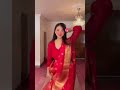 Beautiful Red Saree Look & Styling Idea ✨ | Traditional Aesthetic