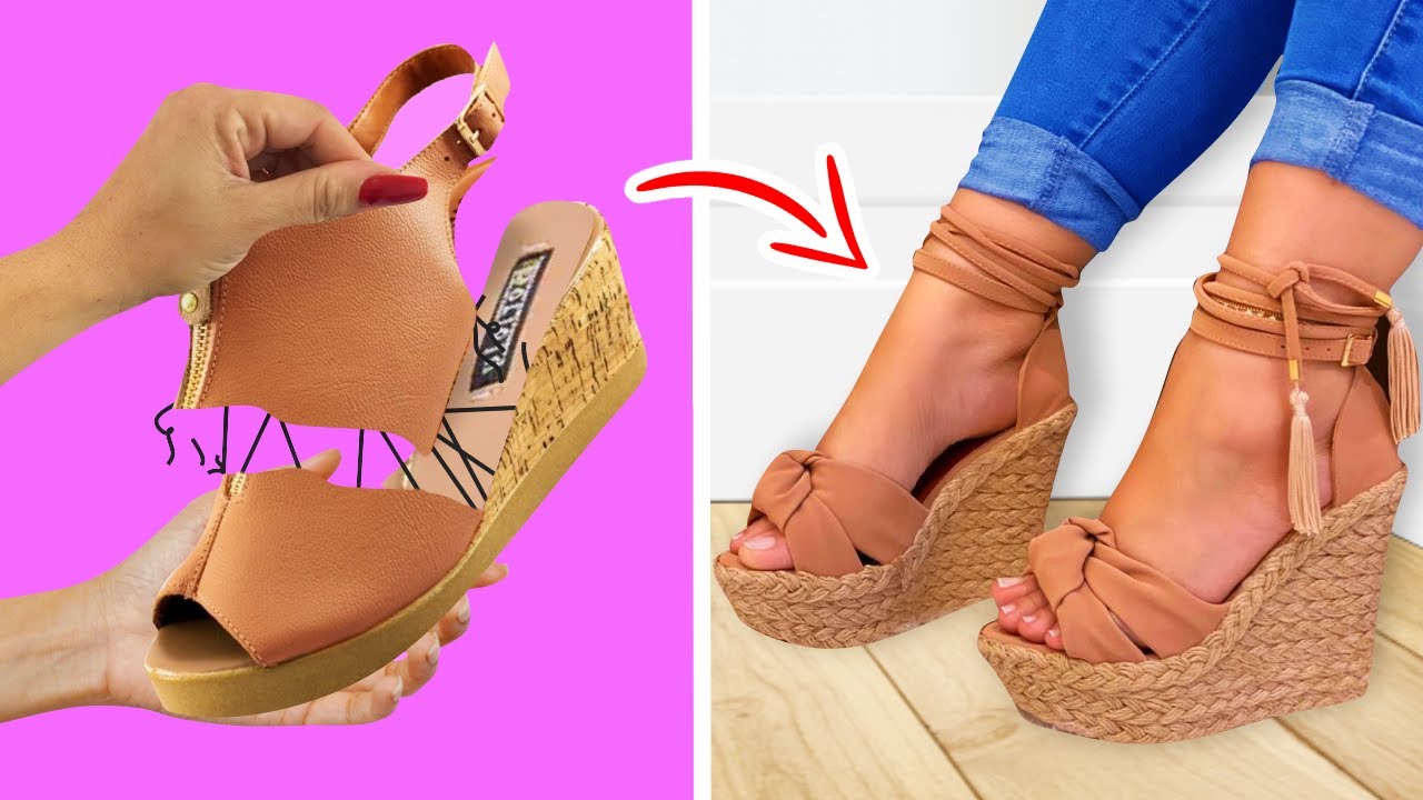 Ideias Fantásticas para Customizar SAPATOS DIY artesanato para pés ideias para Economizar Dinheiro