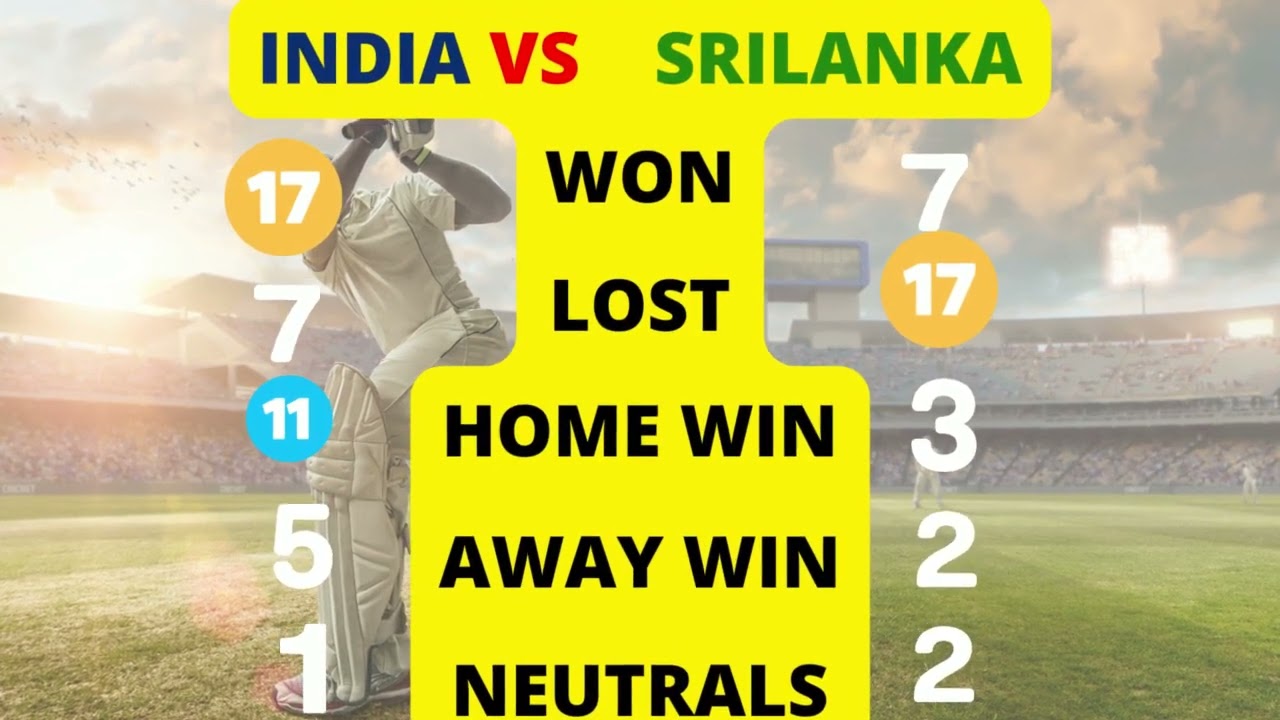 INDIA SL STATS BEFORE ASIA CUP MATCH
