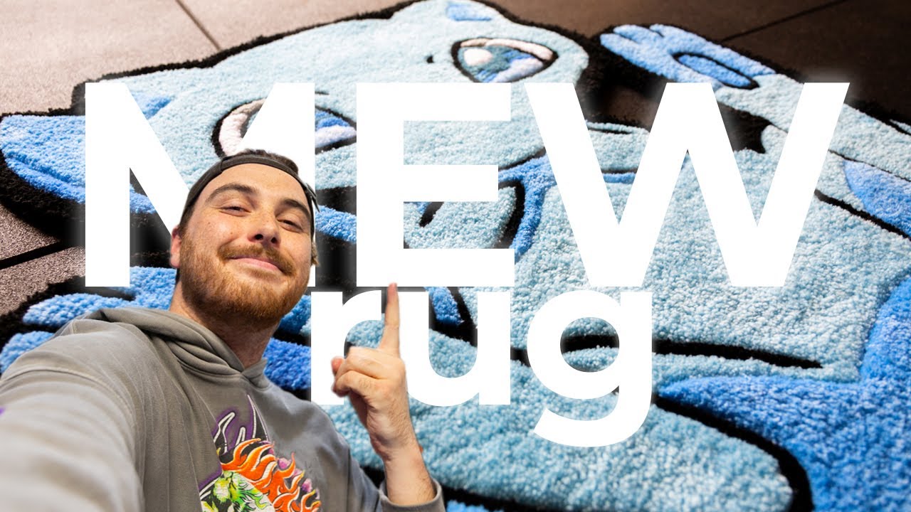 Making a Shiny Mew Pokémon Rug (Full Tufting Process) - YouTube