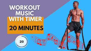 20 minutes workout music with timer [ 30/10 tabata]